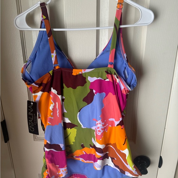 NWT Floral Tankini by Catalina, Size Large - Picture 4 of 5